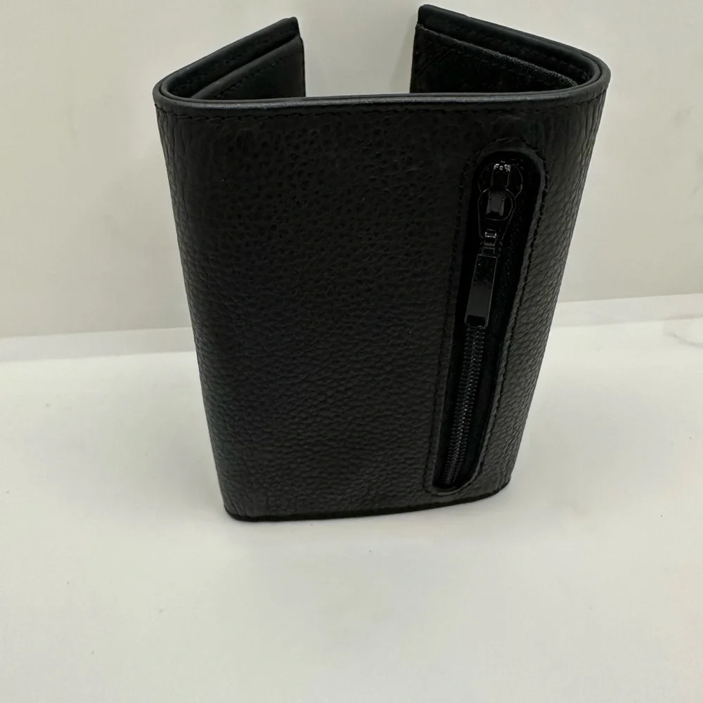 Dunhill Black Leather Wallet with Textured Finish